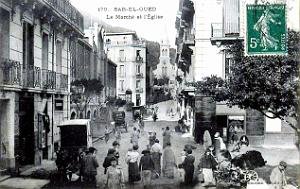491- Bab-el-oued - Le marche et l'eglise